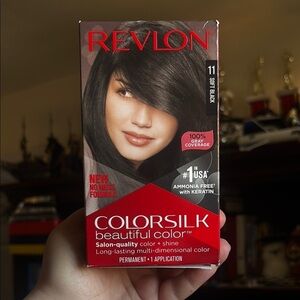 Revlon Colorsilk Soft Black 11 Hair Color Full Coverage Shine